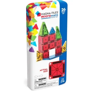 MAGNA-TILES - microMAGS Travel Set - 26 Piece Set